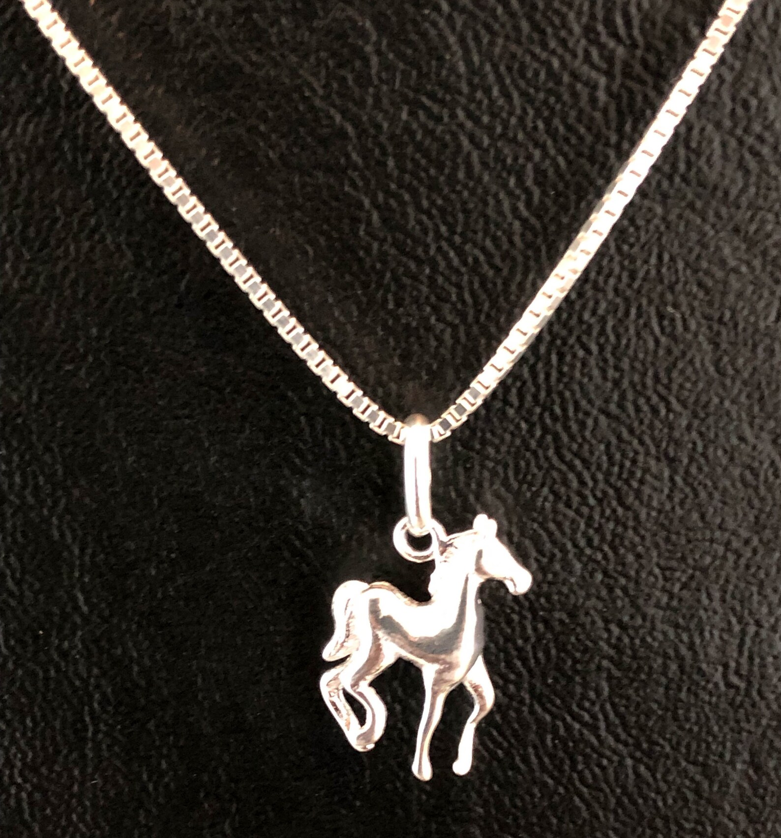Horse Necklace Sterling Silver Horse Necklace Horse Lover Etsy