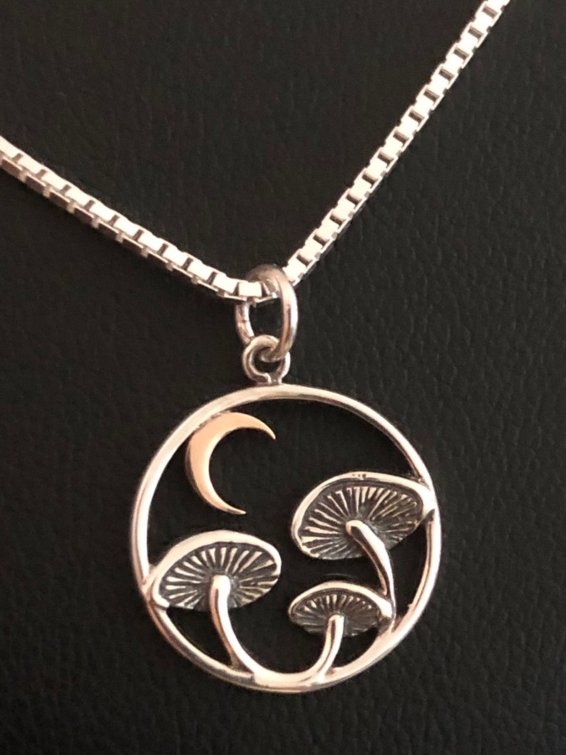 •MUSHROOMS• stainless steel necklace (17