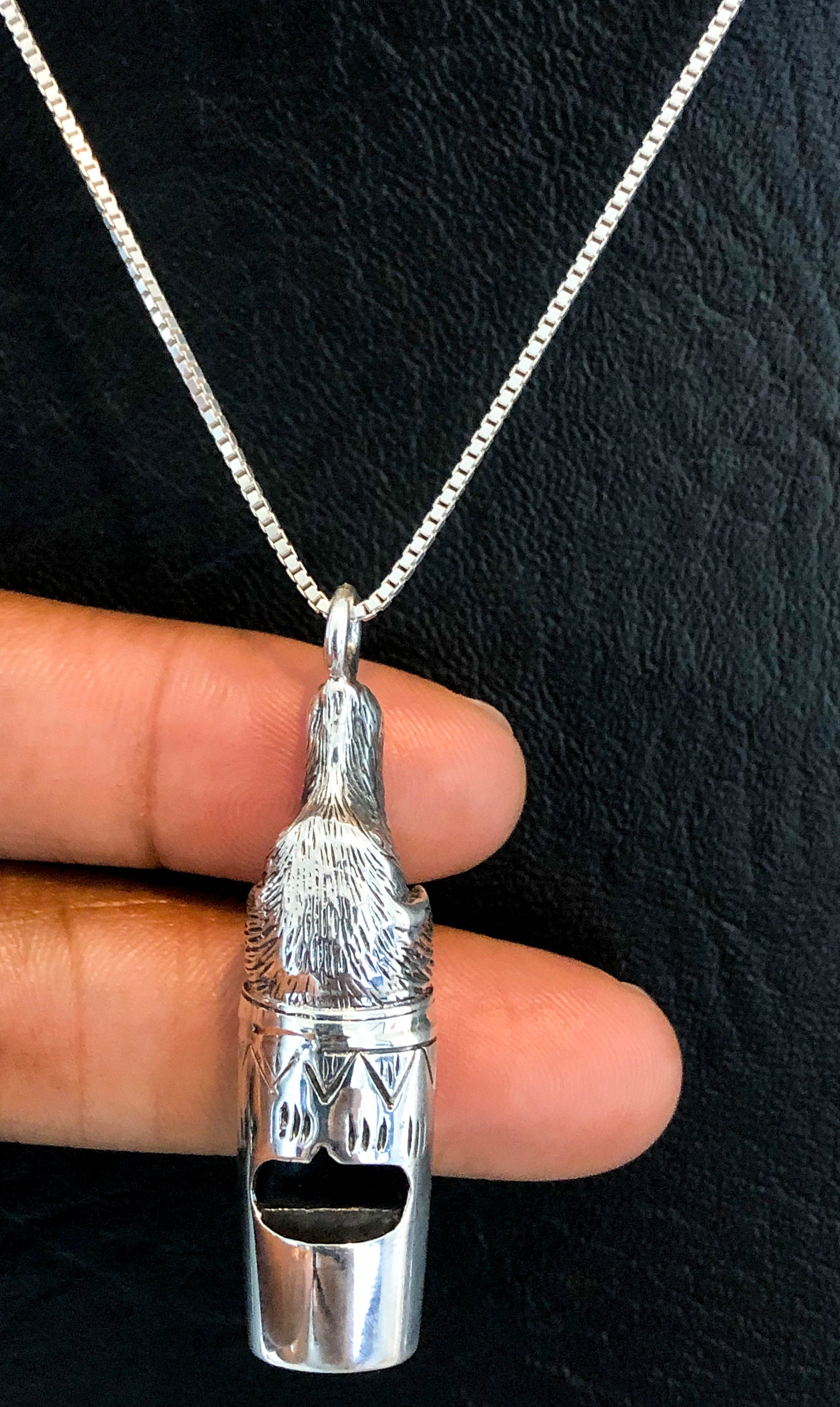 Dog Whistle Necklace Sterling Silver Dog Whistle Necklace Etsy