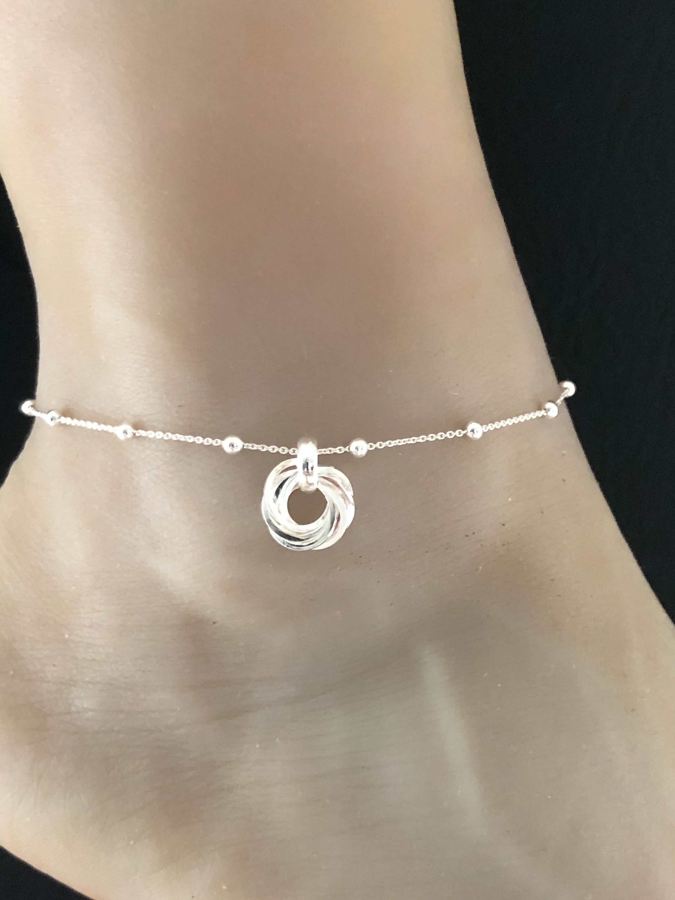◆STONEHENgE◆ silver heart anklet SC1770 Amazon.com: Sterling Silver Anklets for Women 9 Inch, Anklet