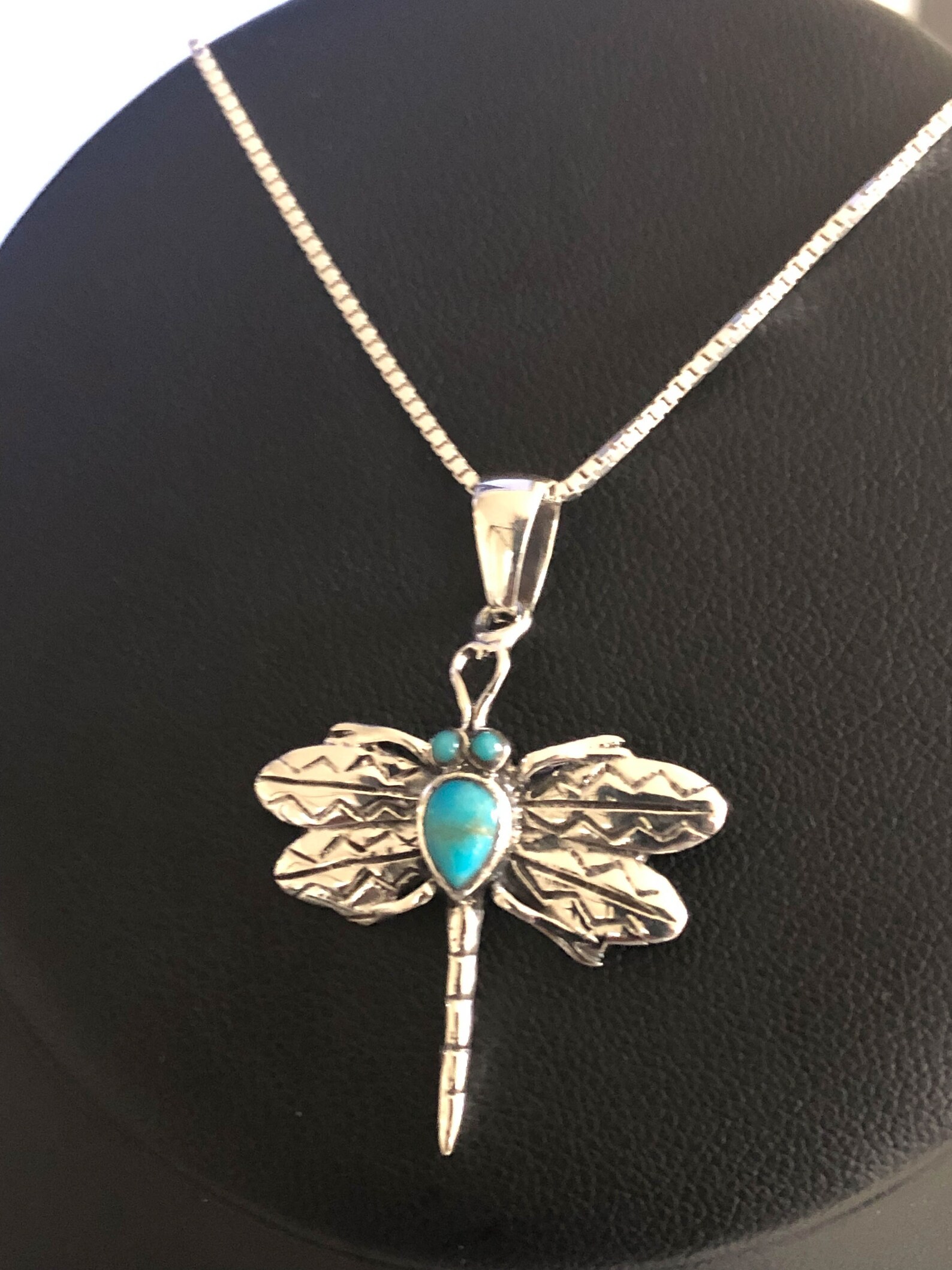 Charles Johnson Turquoise Dragonfly Silver Cuff main image 0