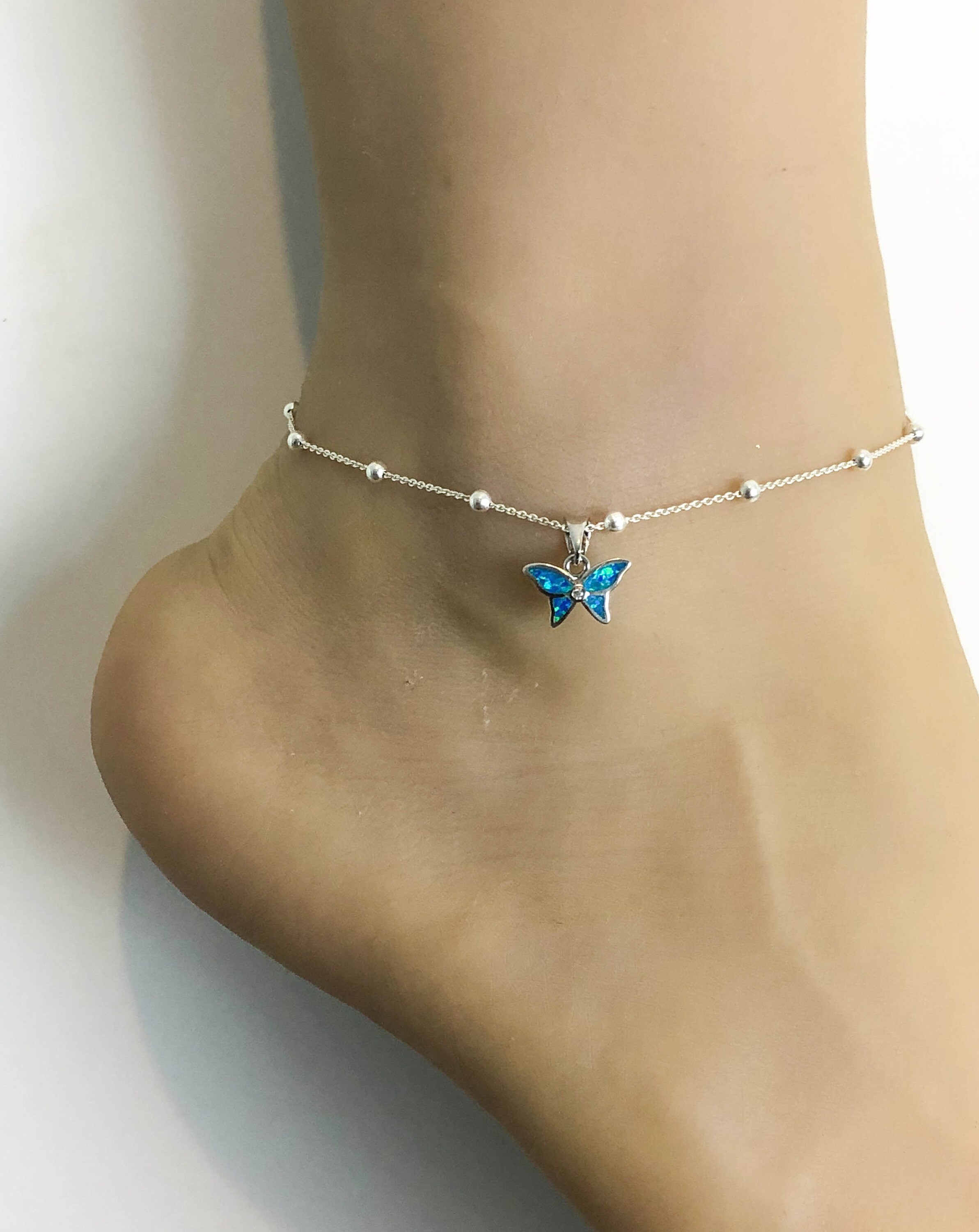 Pretty silver metal ankle chain with extension Pretty silver metal ankle chain with extension