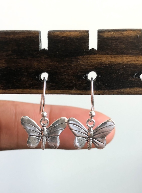 2 Paia Orecchini Pendenti Asimmetrici Con Ali Di Libellula E Farfalla - Design Unico Viola E Blu-Verde - Foto 6