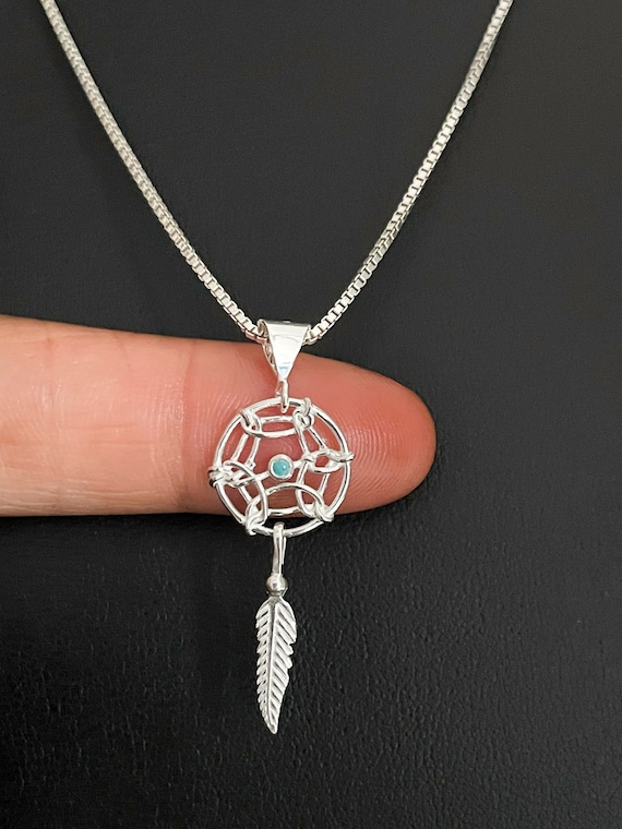 Sterling silver dreamcatcher pendant Sterling silver dreamcatcher pendant