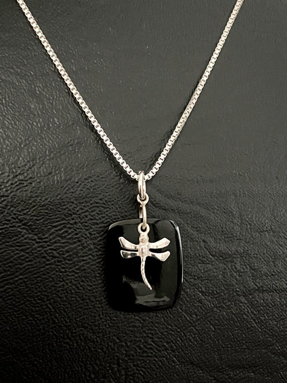 Jewelry Accessories Key Chain Bracelet Necklace Pendants Black Onyx Dragonfly 925 Sterling Silver Earrings 