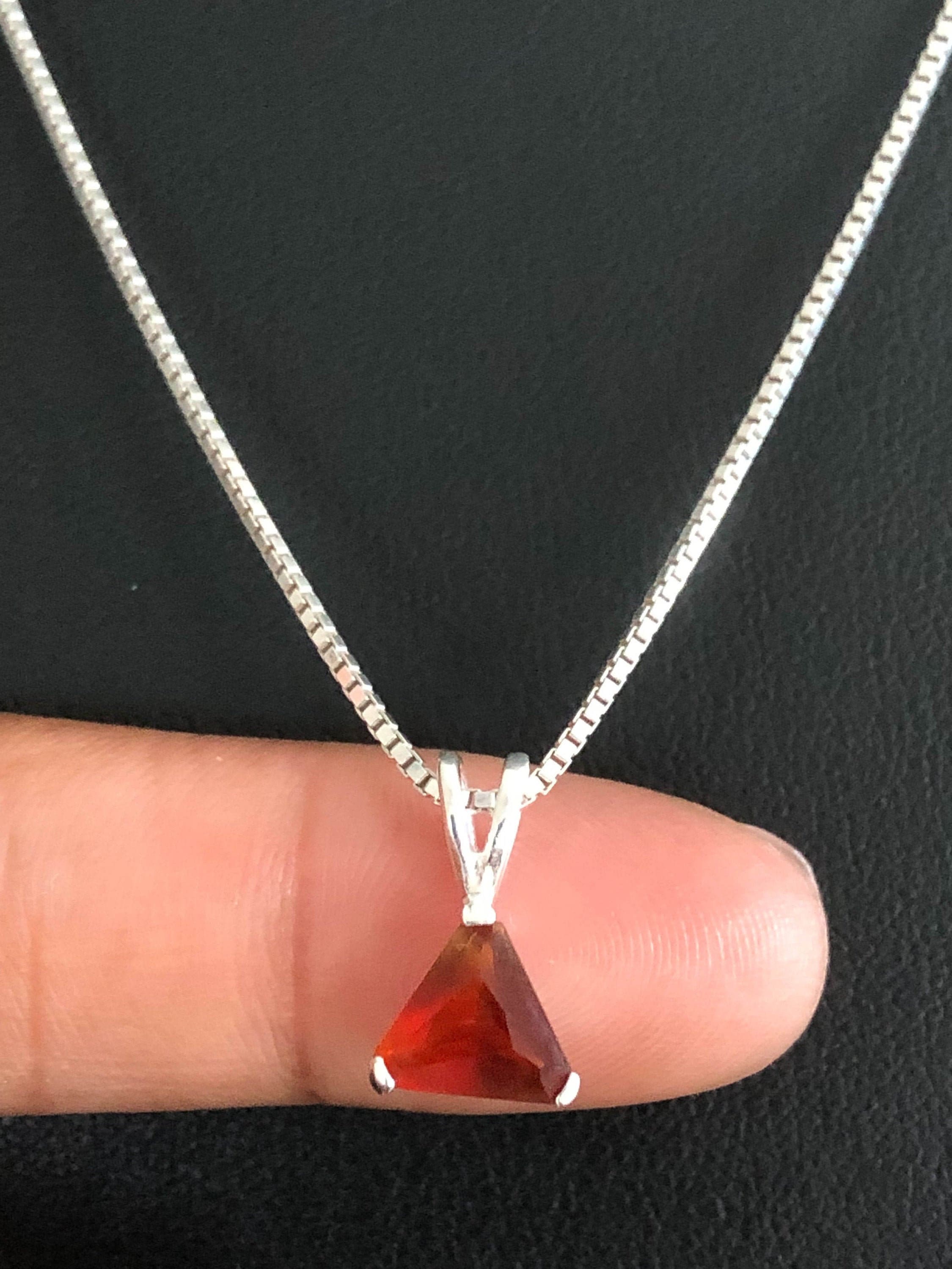 Sterling Silver January Jewelry Pendants & Charms Solid CZ Garnet Pendant 1 Sterling Silver January Jewelry Pendants & Charms Solid CZ Garnet Pendant 1