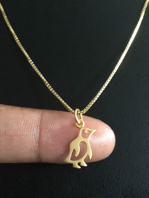 Gold Penguin Necklace Gold Penguin 
