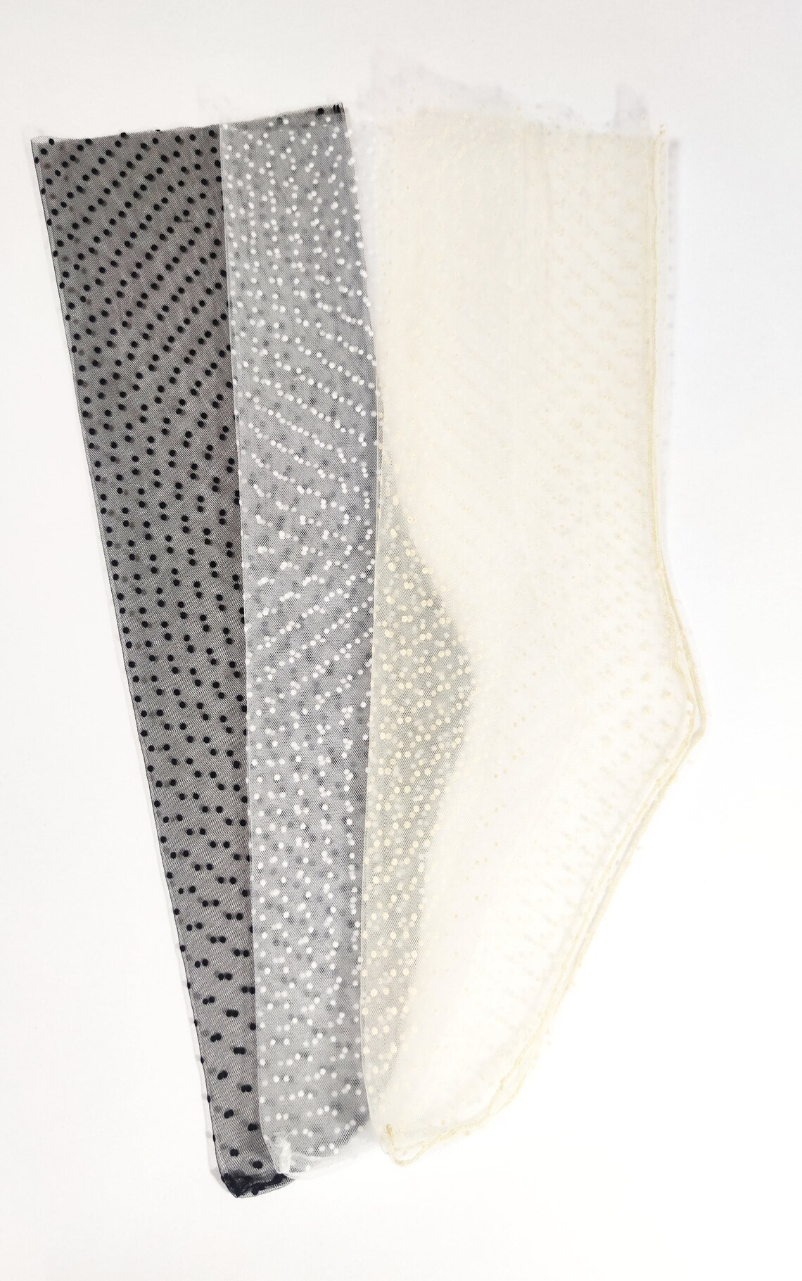 Black Mesh Socksblack Polka Dot Tulle Socksblack Sheer Etsy