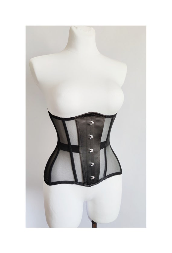 Underbust korset OP MAAT gemaakt met busk staal - Etsy Nederland