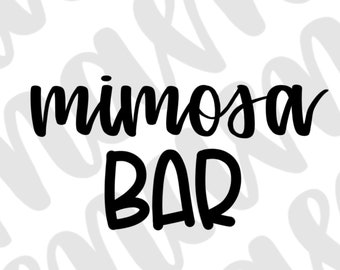 Mimosa Bar Svg Etsy