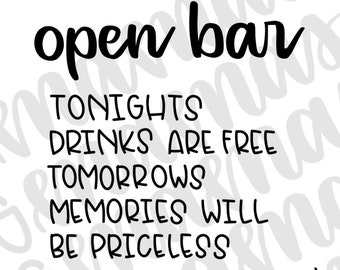 Free Free Wedding Bar Menu Svg 909 SVG PNG EPS DXF File