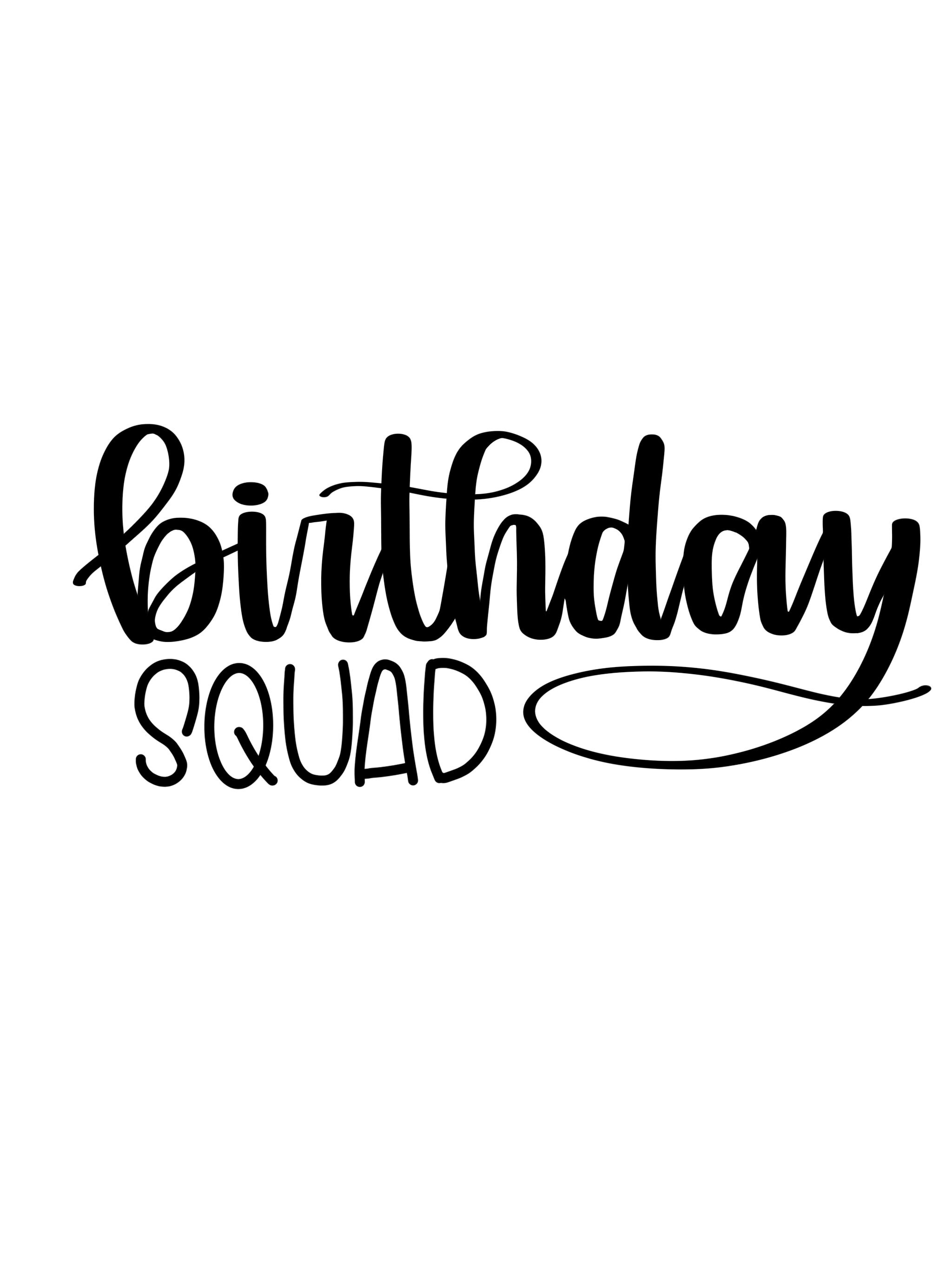 Download Birthday Squad svg Birthday Squad 30th birthday svg 40th ...