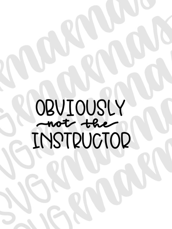 Download Obviously Not The Instructor Svg Strong Af Svg Workout Svg Etsy
