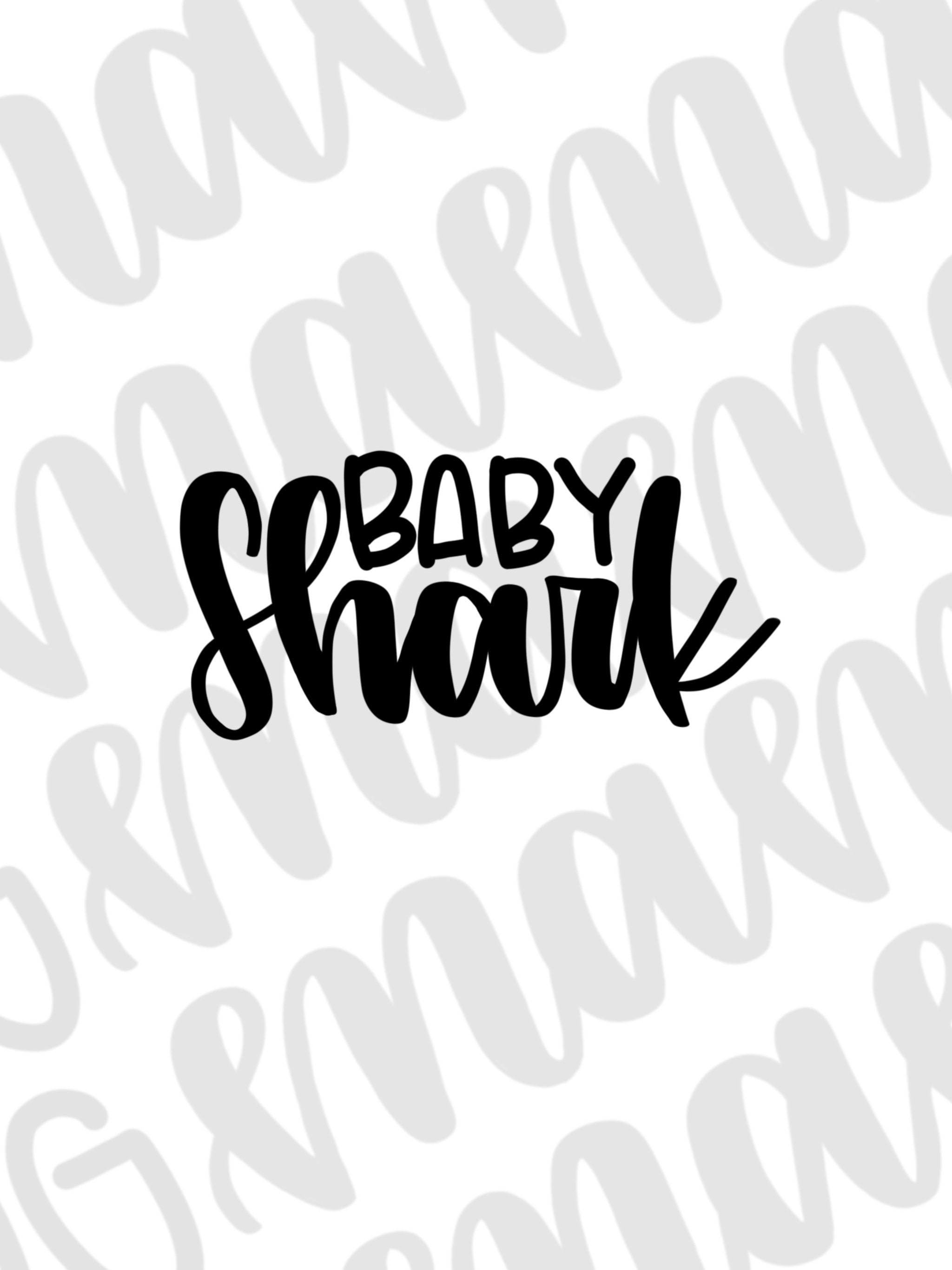 Free Free 193 Baby Shark Words Svg SVG PNG EPS DXF File