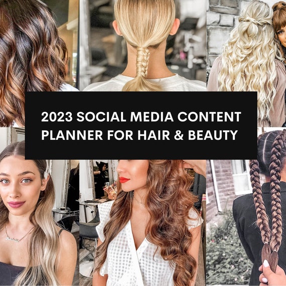 Social Media Content Calendar for Hair and Beauty Salon - Etsy Social Media Content Calendar for Hair and Beauty Salon - Etsy