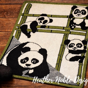 Panda - Mosaic & Tapestry Crochet Blanket Pattern (PDF Pattern)