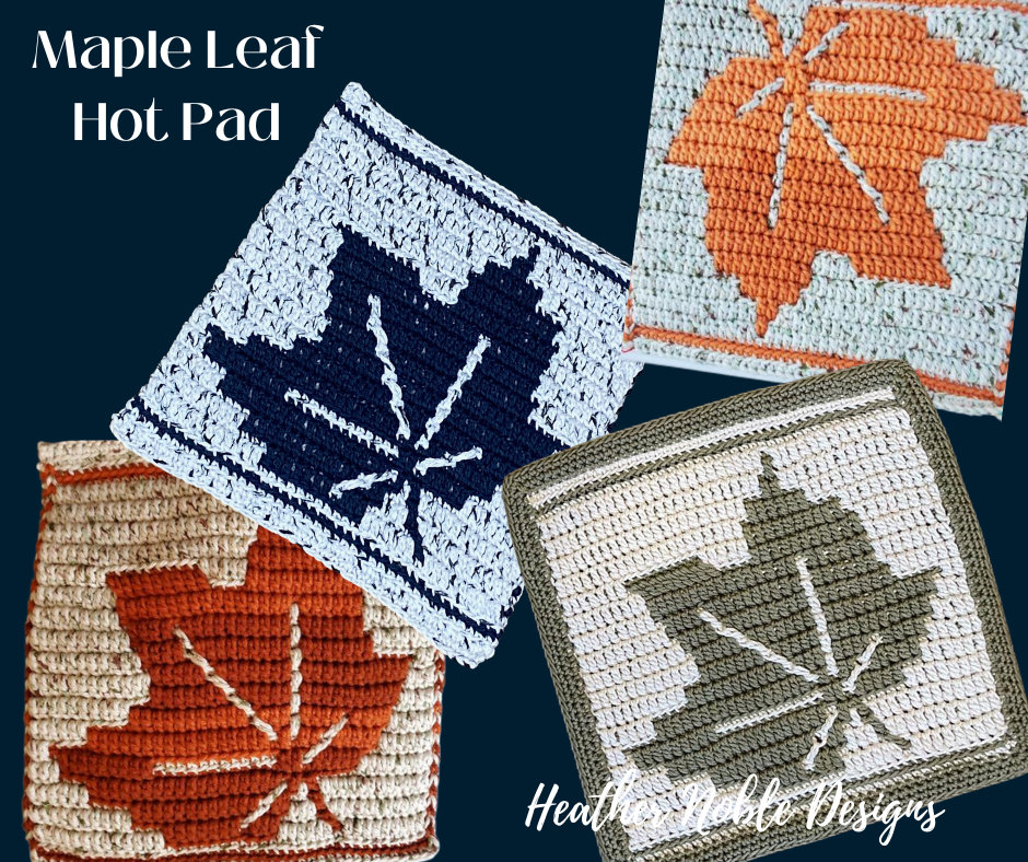 40 Maple Leaf Crochet Patterns for Autumn Decor, Gifts, and Cozy Home Accents 6 Maple Leaf Hot Pad