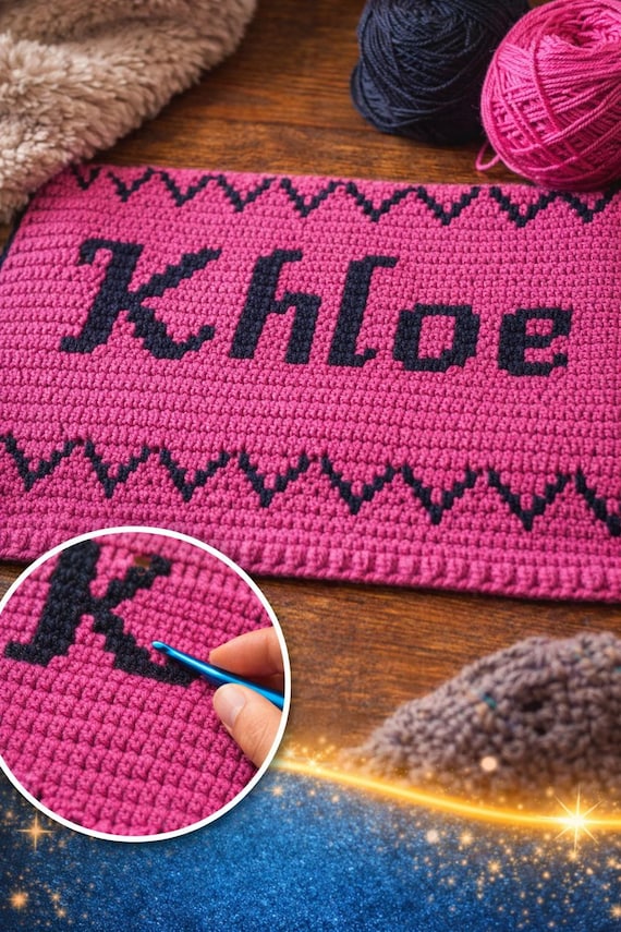D'nealian Font Letters – Mosaic Crochet Alphabet Pattern (PDF