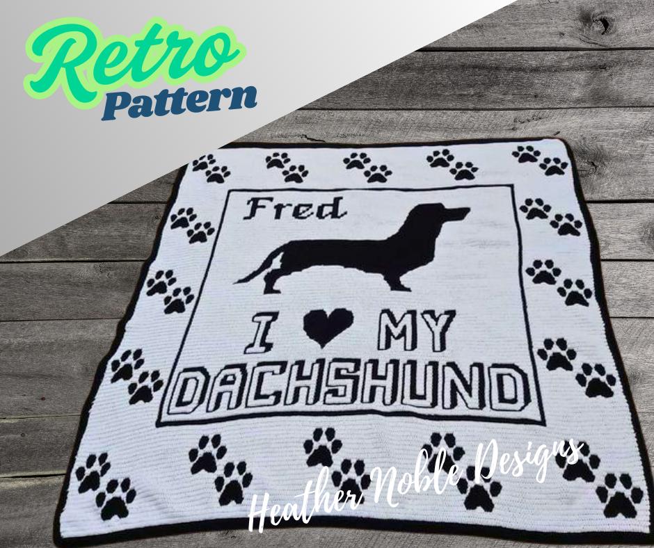 39 Dachshund Crochet Patterns to Stitch for Gifts, Decor, and Everyday Cuteness 26 Dachshund Mosaic Crochet Blanket Pattern ( charts only)