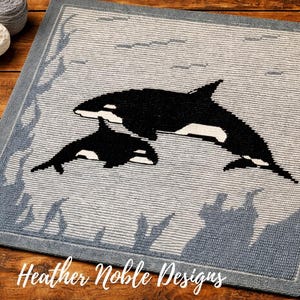 Orca - Mosaic & Tapestry Crochet Blanket Pattern (PDF Pattern)