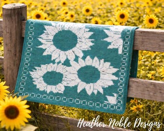 Sunflower - Mosaic Crochet Blanket Pattern (PDF Pattern)