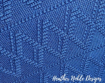 Diamond Shadows Blanket - Mosaic Crochet Pattern (PDF Pattern)
