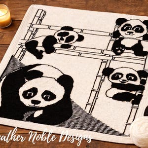 Panda - Mosaic Crochet Blanket Pattern (PDF Pattern)