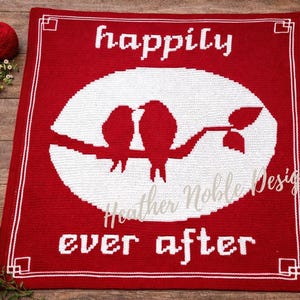 Love Birds - Mosaic Crochet Blanket Pattern (PDF Pattern)