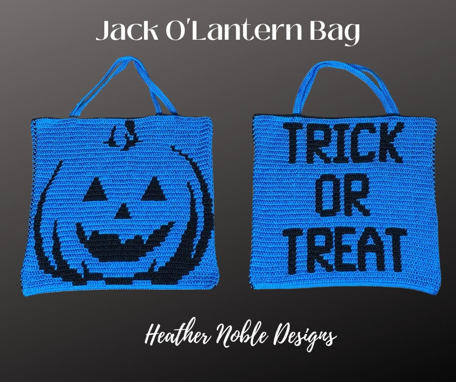 Jack O'lantern Bag Mosaic Crochet Bag Pattern Mosaic - Etsy