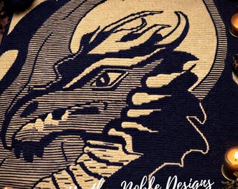 Dragon - Mosaic Crochet Blanket Pattern (PDF Pattern)