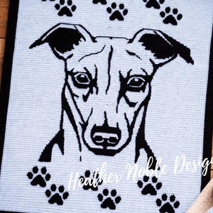 Greyhound - Mönster för virkad filt i mosaik (PDF-mönster)