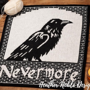 Nevermore - Mosaic Crochet Blanket Pattern (PDF Pattern) image 1