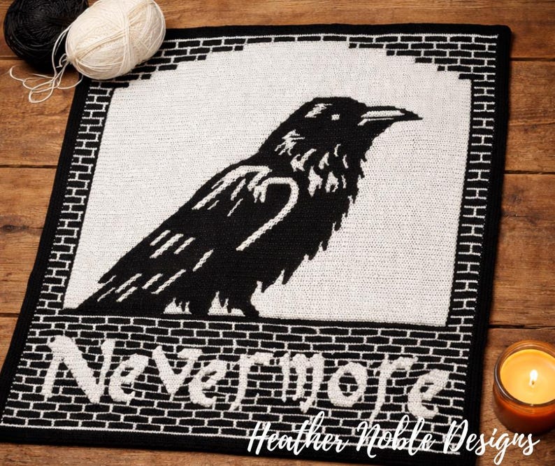 Nevermore - Mosaic Crochet Blanket Pattern (PDF Pattern) image 1