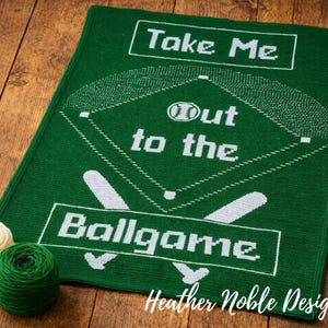 Manta de béisbol - Patrón de crochet mosaico (Patrón PDF)