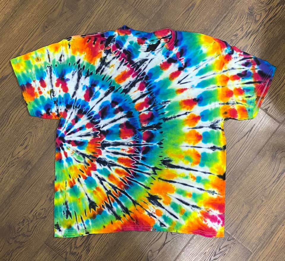 Tie Dye Rainbow Peacock Adult X-Large | Etsy