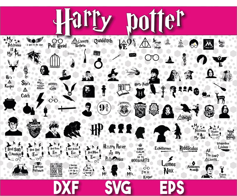 Download 1000 plus Harry potter big bundle eps svg dxf png | Etsy
