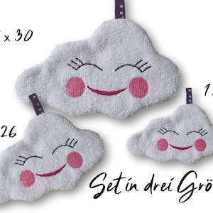 Embroidery file cloud ITH- three sizes, 13x18,16x26,18x30, pillow, cuddly blanket, cloud, embroidery pattern, embroider