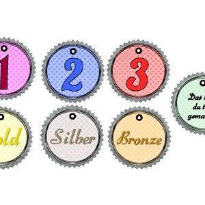 Embroidery file medals - frame from 10 cm x 10 cm, award ceremony, child, application, party, embroidery pattern