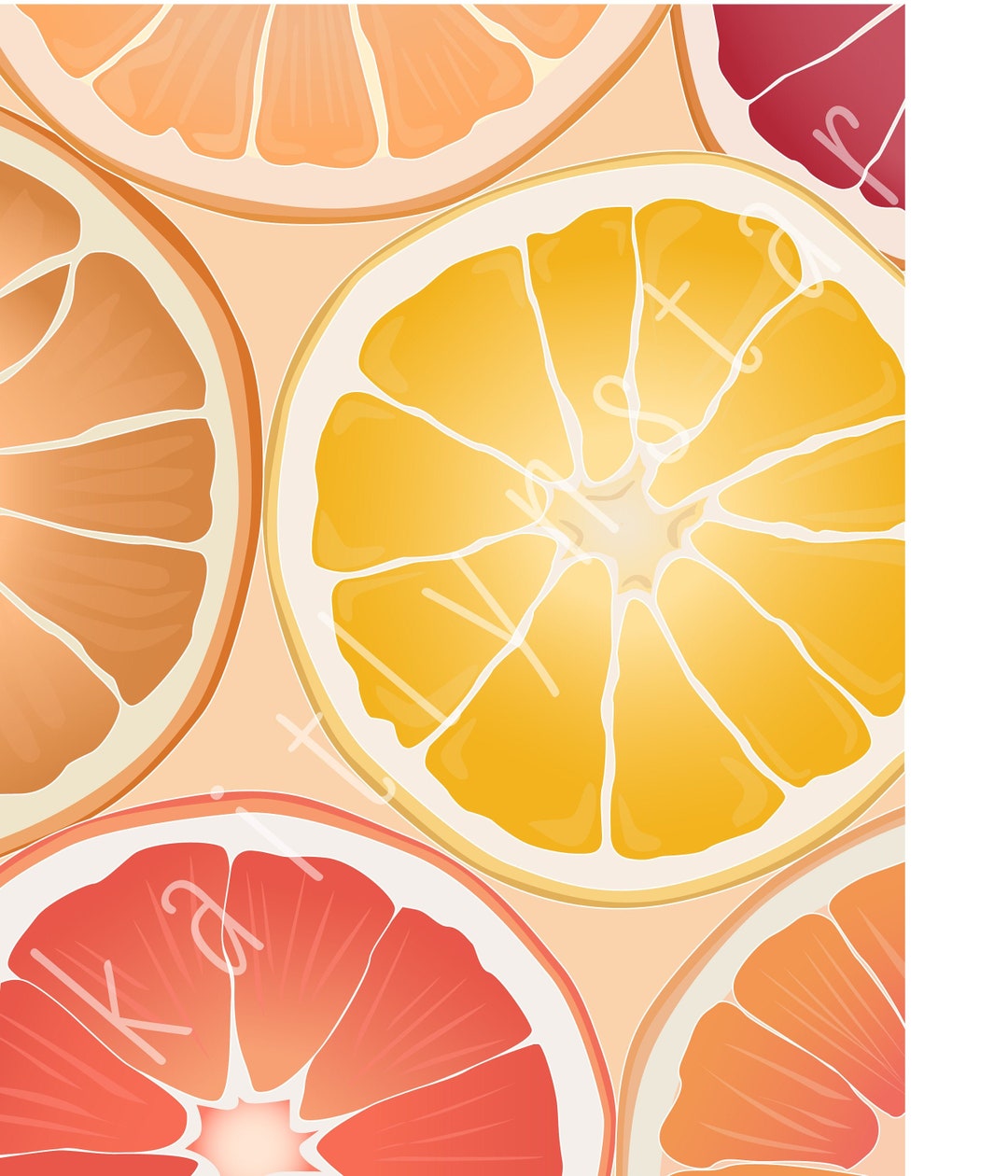 Colorful Fruit Wall Art Physical Print Etsy