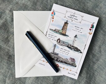 Lighthouse Card, Portsmouth Harbor Card
