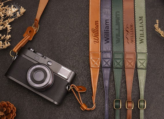 Personalized Leather Camera Strap Gift Custom Strap for