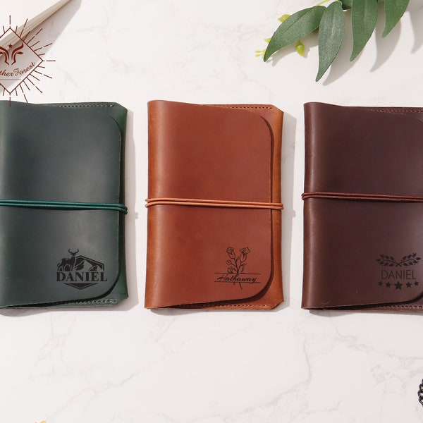 Personalized Leather Passport Covers - Custom Passport Holder, Unique Passport Wallet, Genuine Leather Passport Cover, Traveler's Gift