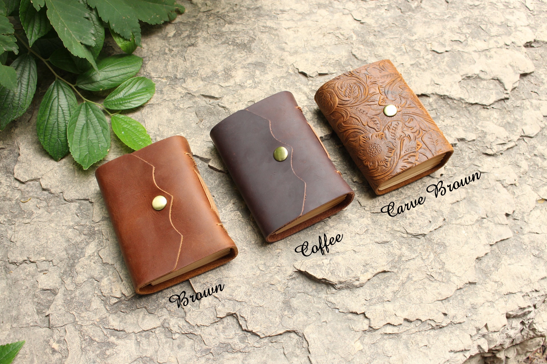 Personalized Leather Notebook Leather Notebook Full Grain Etsy