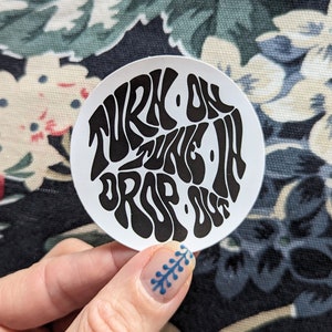 Timothy Leary Vinyl Sticker: 60s Psychedelic Laptop Decal