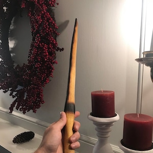 Athame of light and dark 22in Black Walnut wood