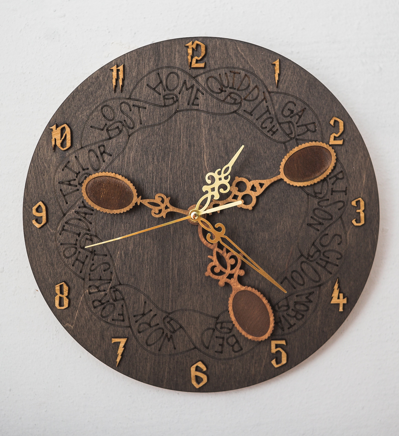 Weasley Wall Clock With Spoons Etsy