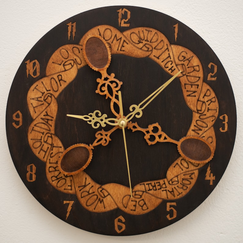 Weasley Wall Clock With Spoons Oil Edition Etsy