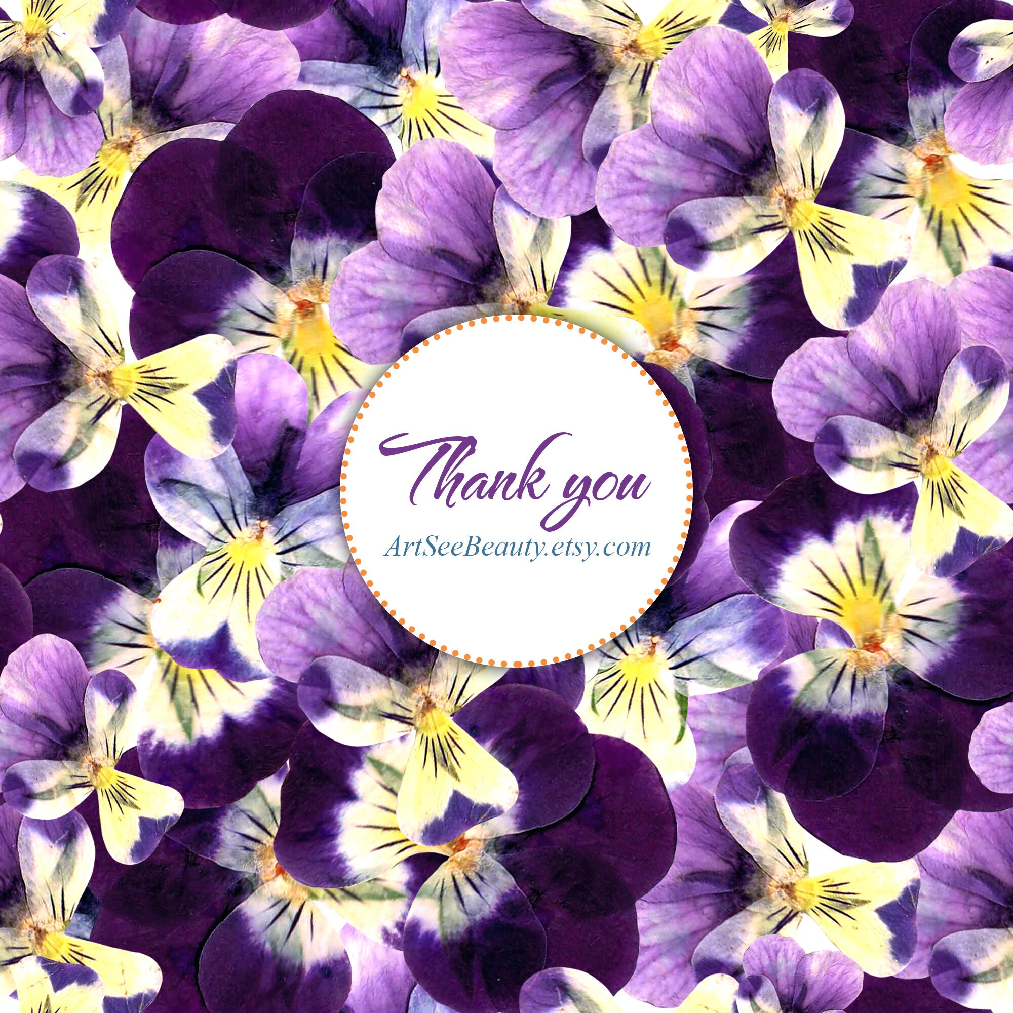 Pansy Digital Paper Pansy Patterns Floral Digital Paper Etsy