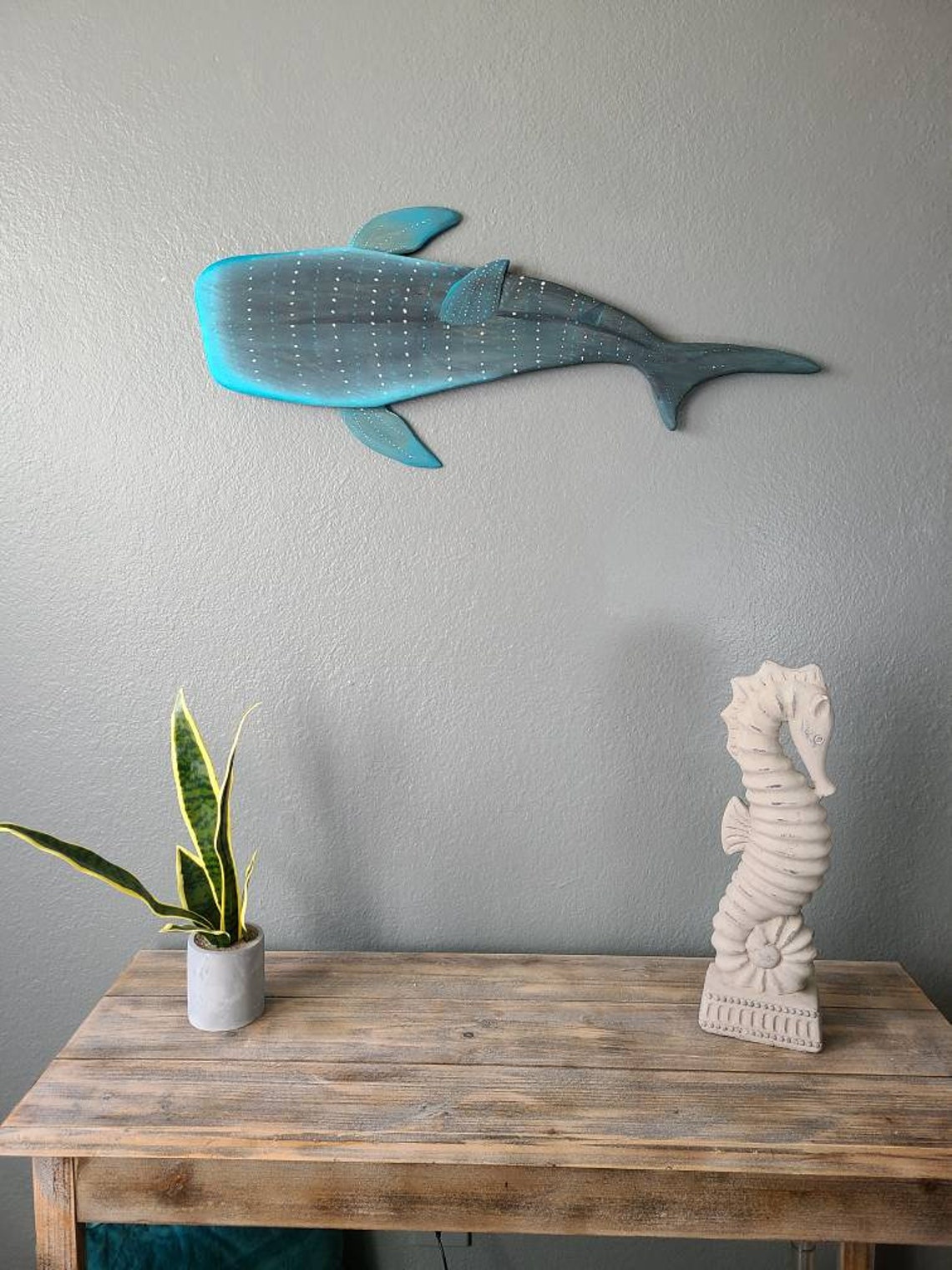 Whale Shark Wall art 28 Wood Beach Wall Art Nautical Etsy