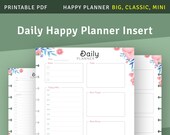 Happy Planner Refill, Printable Hourly Planner (PDF)